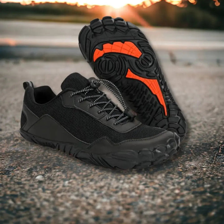 Komfortabler Unisex Wanderschuh "Sam" mit flexibler Sohle. Optimal für natürliches Gehen, Trail & täglichen Gebrauch.
