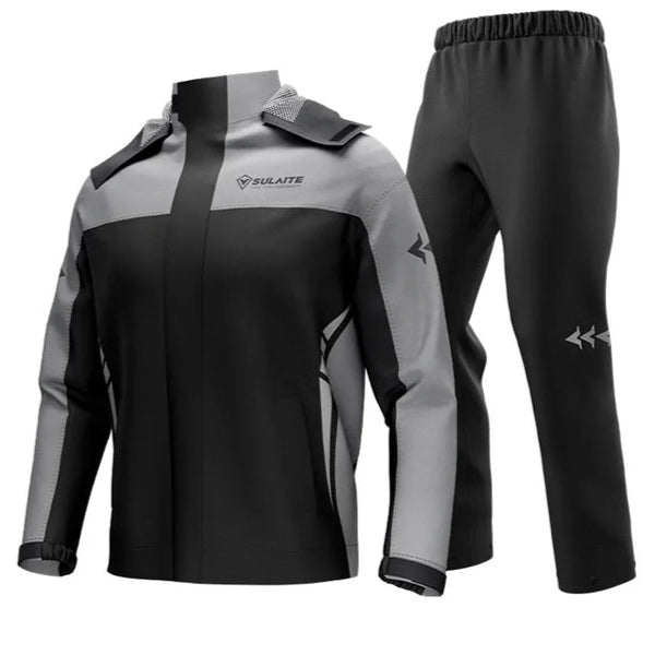 Funktionale Unisex Regenjacke mit praktischen Taschen & Reißverschluss, zuverlässiger Regenschutz.