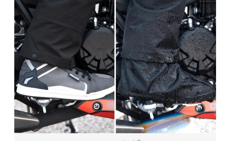 Robuste, winddichte Unisex Regenjacke mit Kapuze, wetterfest für Herbststurm & Motorradkleidung.