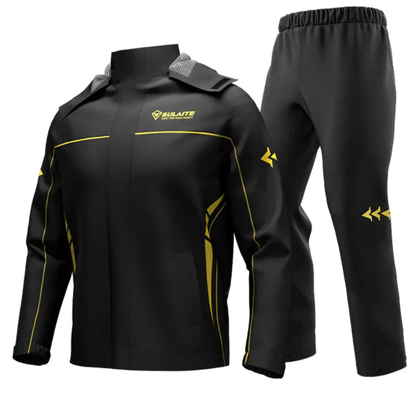 Wasserdichte Unisex Regenjacke mit verstellbarer Kapuze, optimaler Kopfschutz für Pendler & Outdoor.