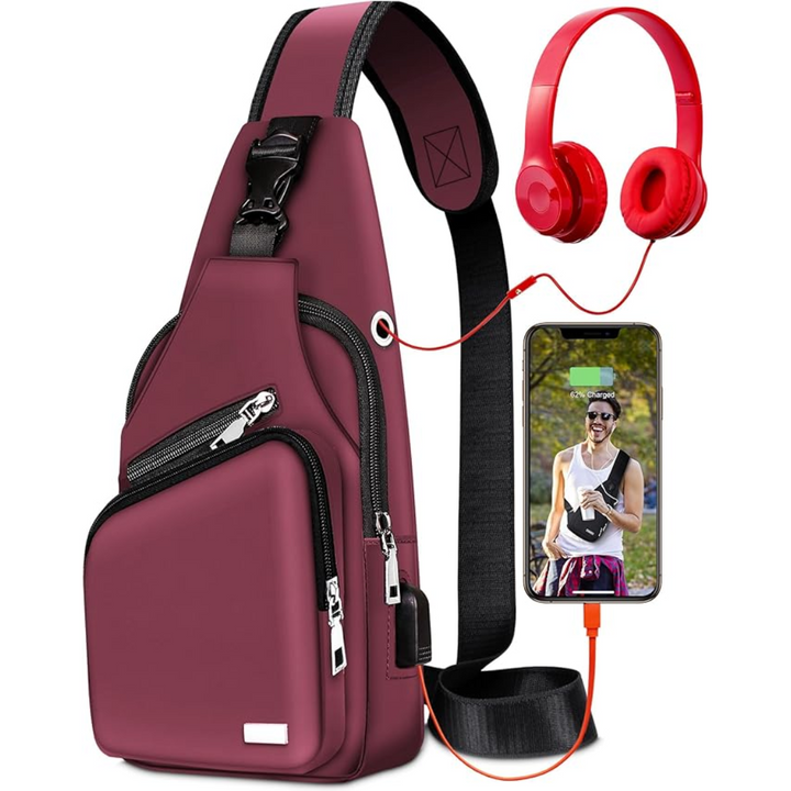 Robustes wasserdichtes Sling Bag, ideal für Wanderungen, Reisen und Outdoor-Aktivitäten.