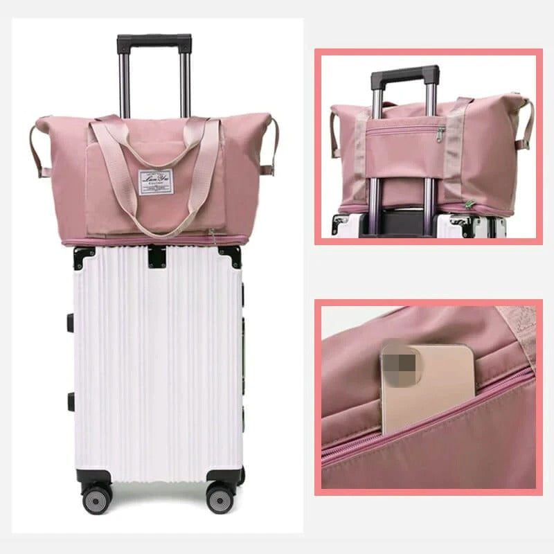 Geräumige erweiterbare Reisetasche, wasserdicht. Bietet viel Platz für Ihr Gepäck, perfekt als Handgepäck.