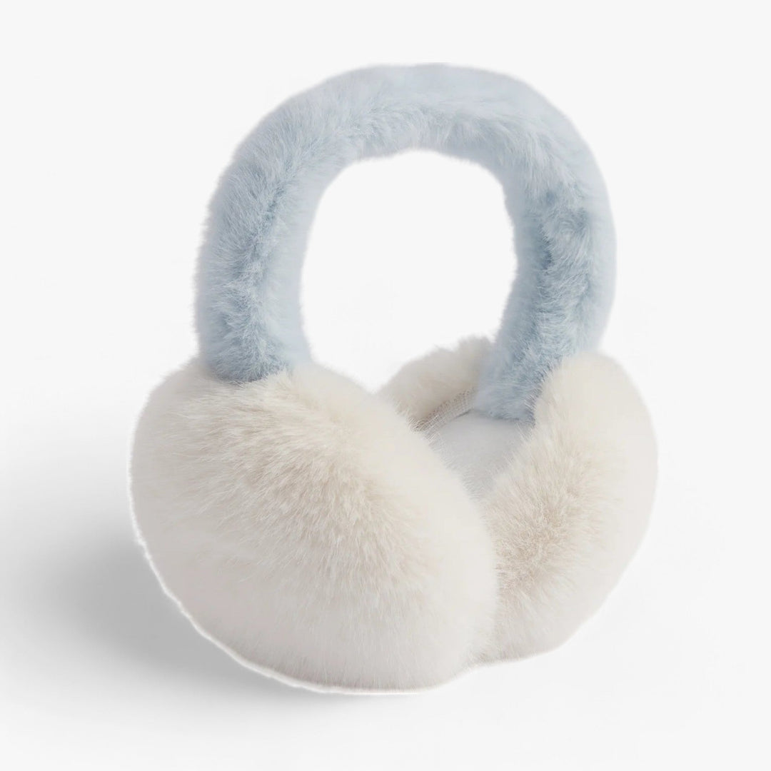 Graue Unisex Ohrwärmer, weich & warm, perfektes Accessoire für den Winter.