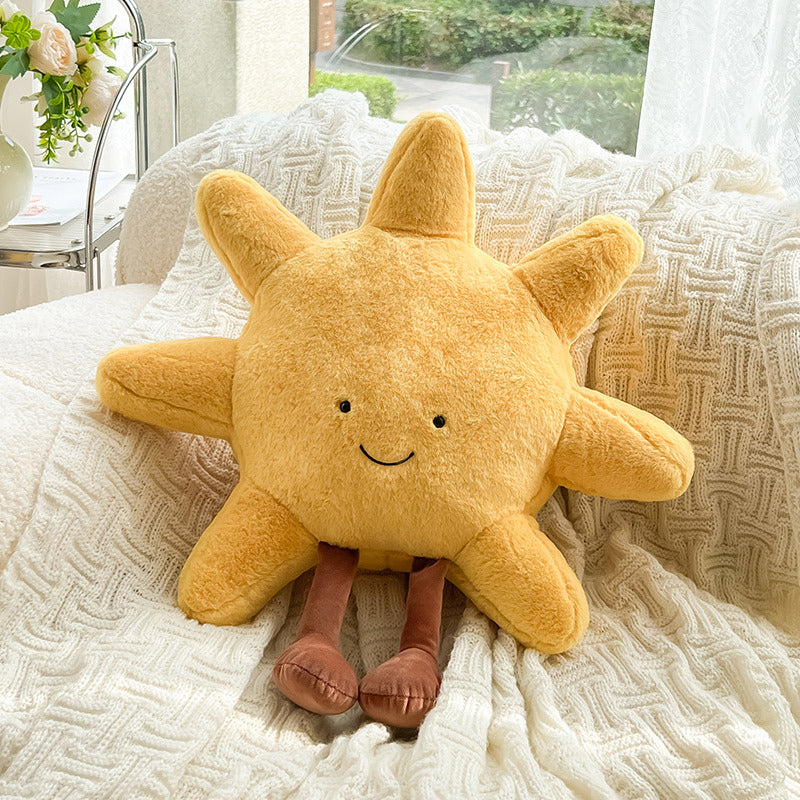 Unisex Kissen mit Sonne und Mond Motiv. Ideal als Zierkissen für Schlafzimmer, Wohnzimmer oder als Geschenk.