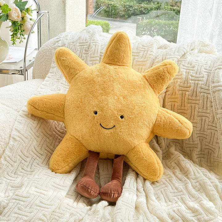 Unisex Kissen mit Sonne und Mond Motiv. Ideal als Zierkissen für Schlafzimmer, Wohnzimmer oder als Geschenk.