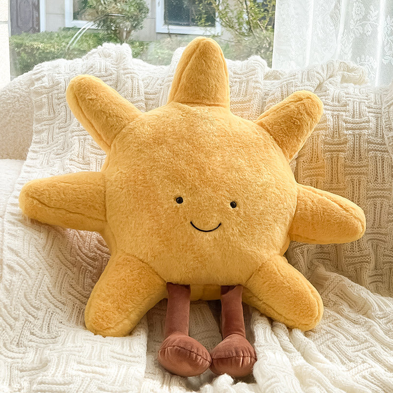 Mystisches Zierkissen mit Sonne-Mond-Design für heimelige Wohnzimmer, Schlafzimmer oder Kinderzimmer Deko.