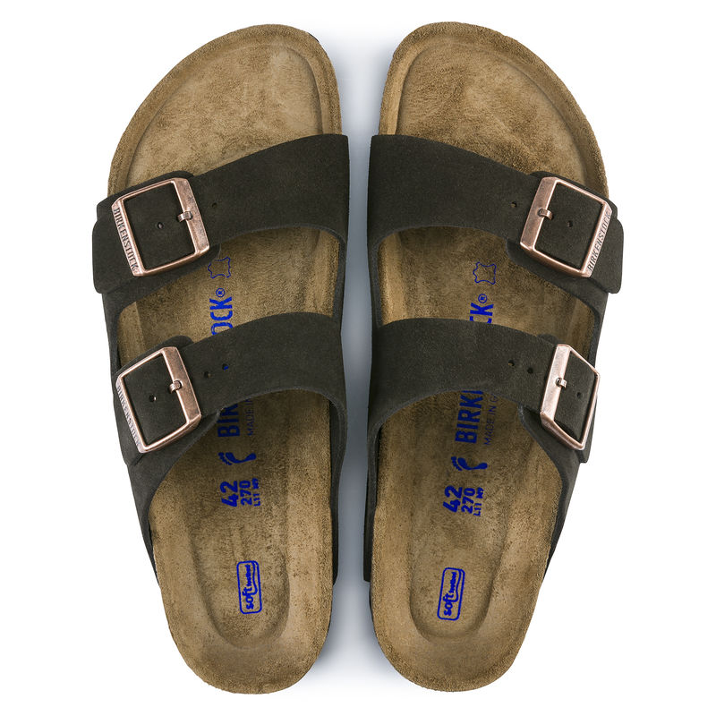 Gesundheitsfördernde Unisex Sandalen: Zweiriemen, weiches Fußbett, dämpfend.