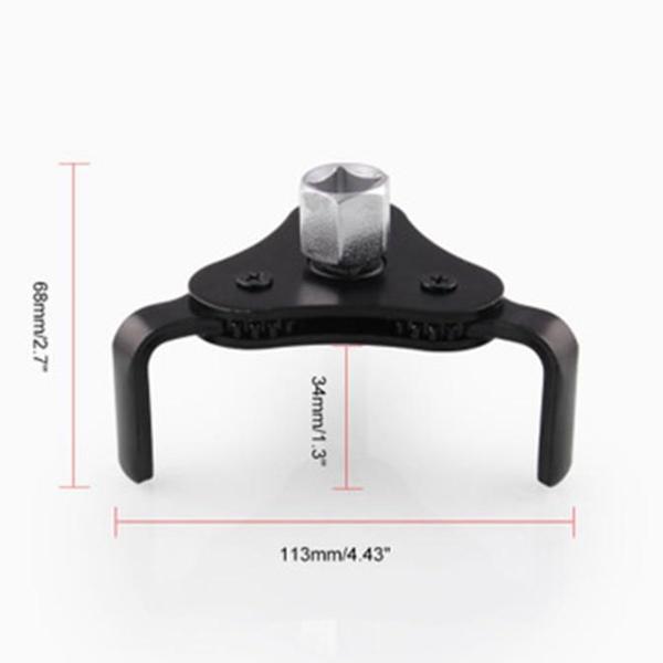 Robuster Universal-Ölfilter-Abzieher mit 3 Backen für Kfz-Wartung und Auto-Reparatur, einfache Handhabung.