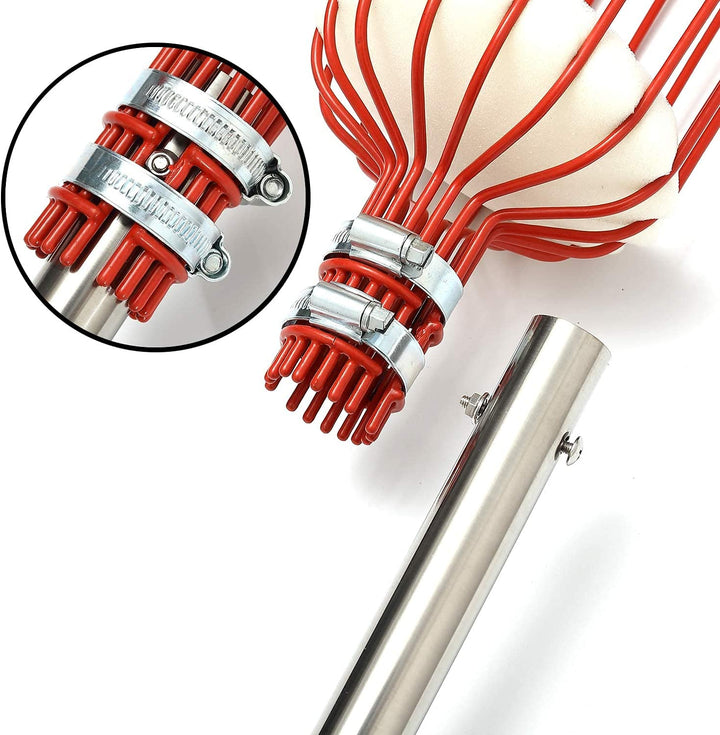 Robuster Universal Früchtepflücker mit Schaumstoffschutz für beschädigungsfreie Obsternte. Unverzichtbares Gartenzubehör.