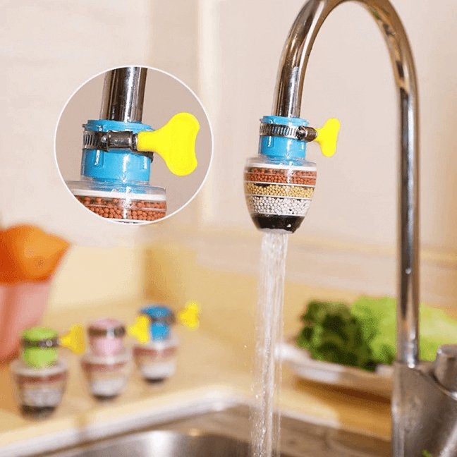 Universal Wasserfilter-Aufsatz für Küche & Bad für sauberes Trinkwasser aus dem Leitungswasser.