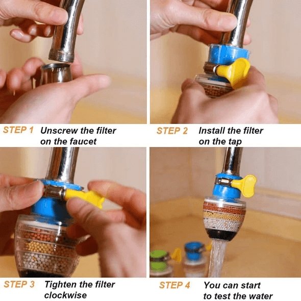 Umweltfreundlicher Wasserfilter für sauberes Trinkwasser; reduziert Plastikflaschen und schont die Umwelt.