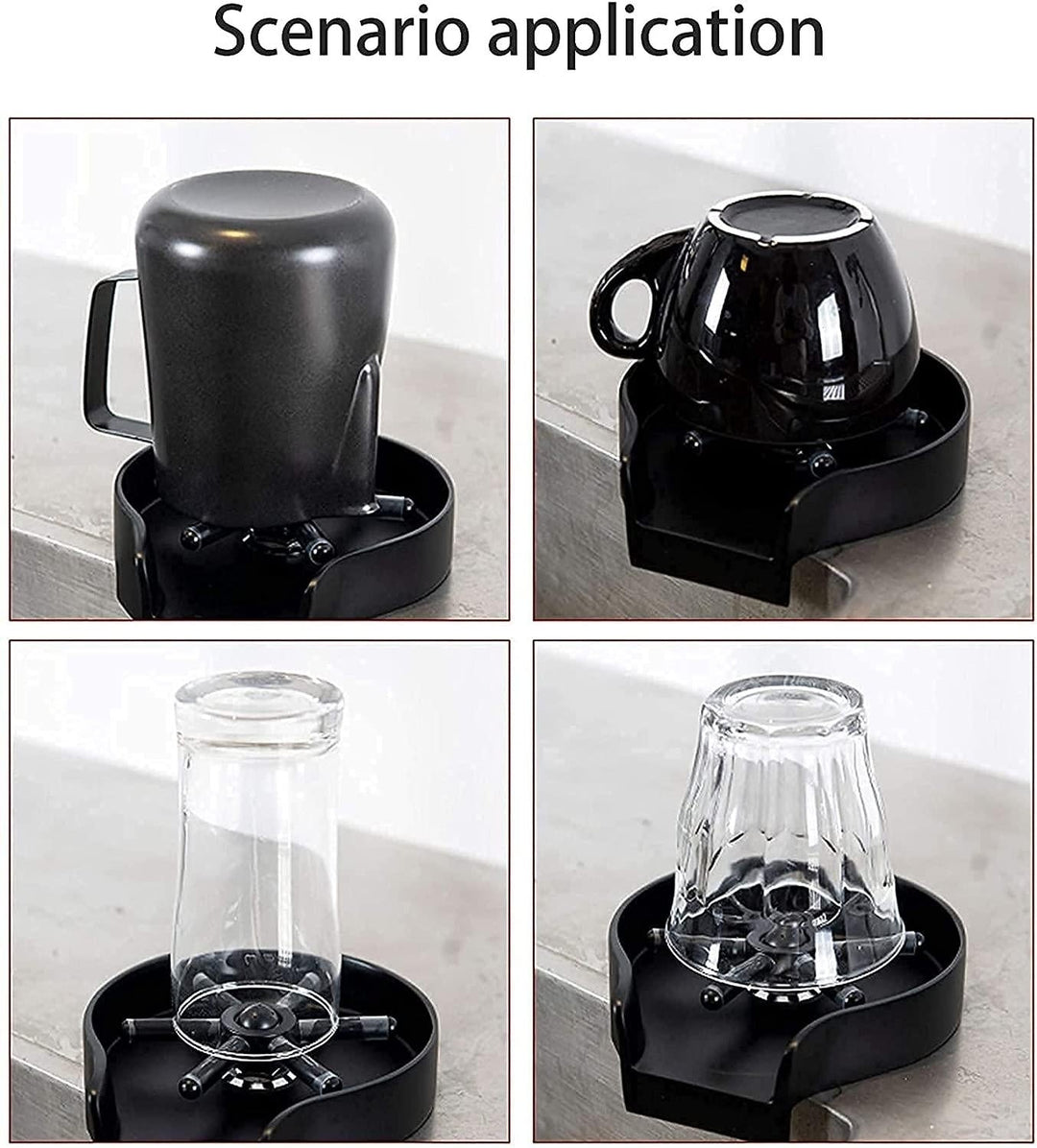 Effektiver Gläserspüler für Spüle, reinigt Gläser und Becher blitzschnell & gründlich.