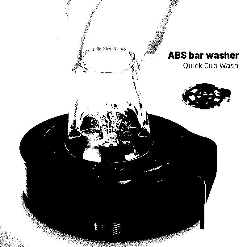 Automatischer Gläserspüler für Spülbecken, effektiver Küchenhelfer & Barzubehör.