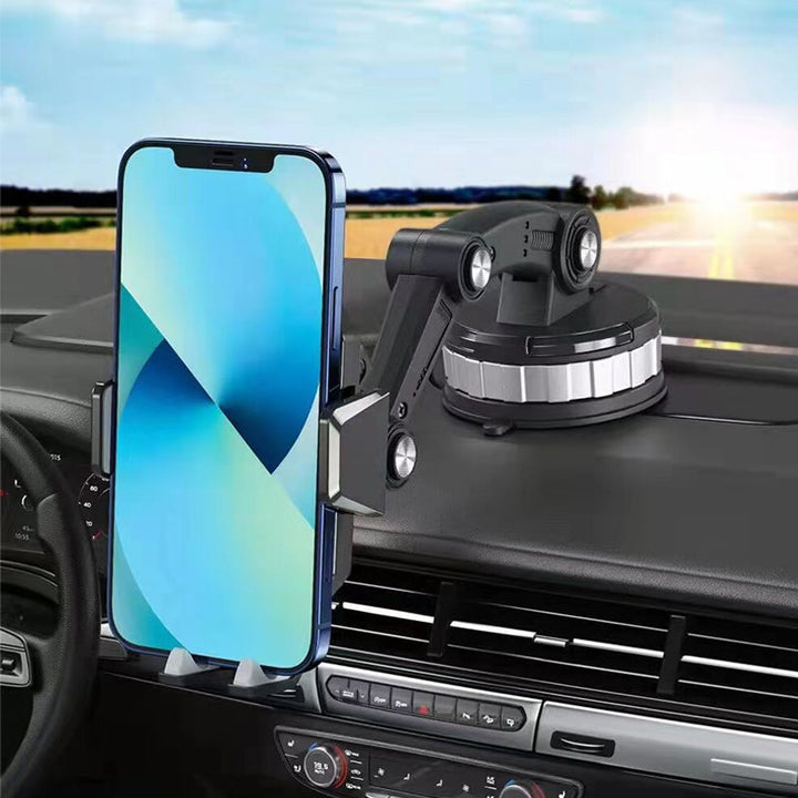 Stabiler Handyhalter für das Auto mit starker Saugnapfbefestigung. Hält Smartphones sicher auf jeder Fahrt.
