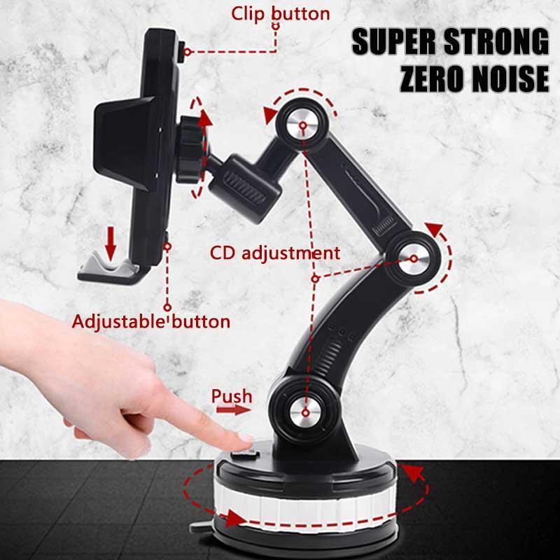 Handyhalter für das Auto mit schneller Montage und ultrastarker Saugkraft. Stabil und vibrationsfrei für dein Smartphone.