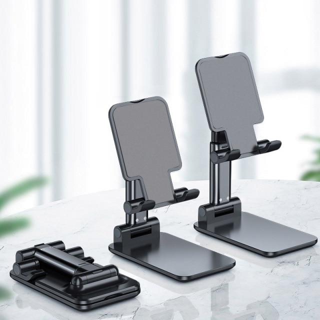 Ergonomischer Desktop Ständer für Smartphones, höhenverstellbar und winkelverstellbar für besseren Komfort.