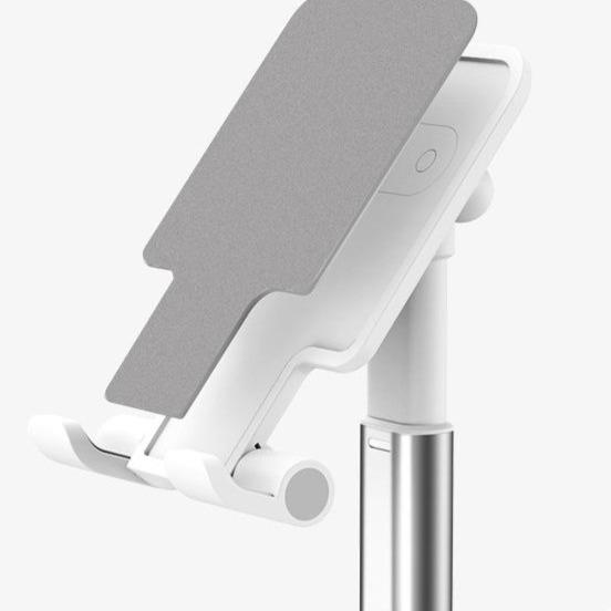 Höhenverstellbarer Desktop Halter für Smartphones & Tablets, ergonomisches Büro Zubehör für Videoanrufe.