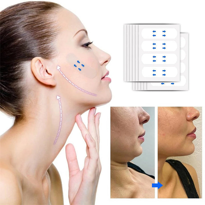 Unsichtbares Facelifting-Tape für sofortige Hautstraffung und jugendlicheres Aussehen. Effektiv gegen Falten.