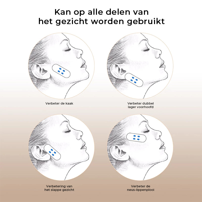 Diskretes, unsichtbares Facelifting-Tape für bequeme und sofortige Gesichtsstraffung im Alltag.