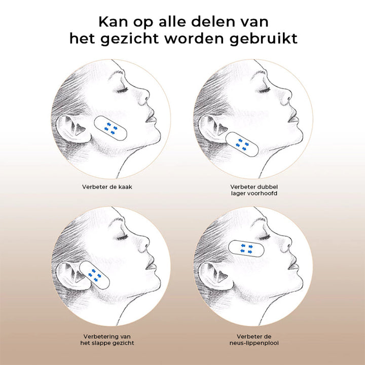 Diskretes, unsichtbares Facelifting-Tape für bequeme und sofortige Gesichtsstraffung im Alltag.