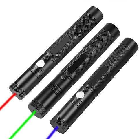 Roter Präsentationslaser 303 mit hoher Leistung, ideal für Vorträge und professionellen Einsatz, USB-wiederaufladbar.