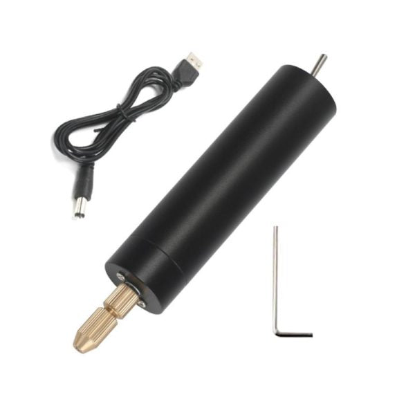 Das komplette Mini-Bohrmaschinen-Set mit Zubehör; USB-betrieben für Schleifen, Polieren & Gravieren.