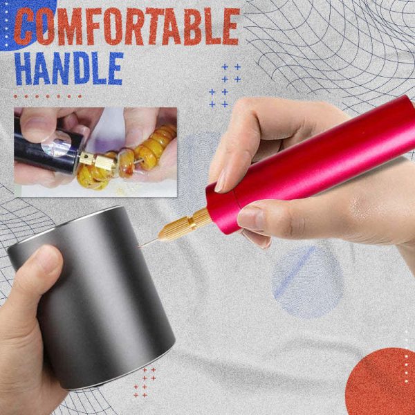 Präzise USB Mini Bohrmaschine mit Zubehörset; ideal für Gravieren, Schleifen & Polieren im Modellbau.