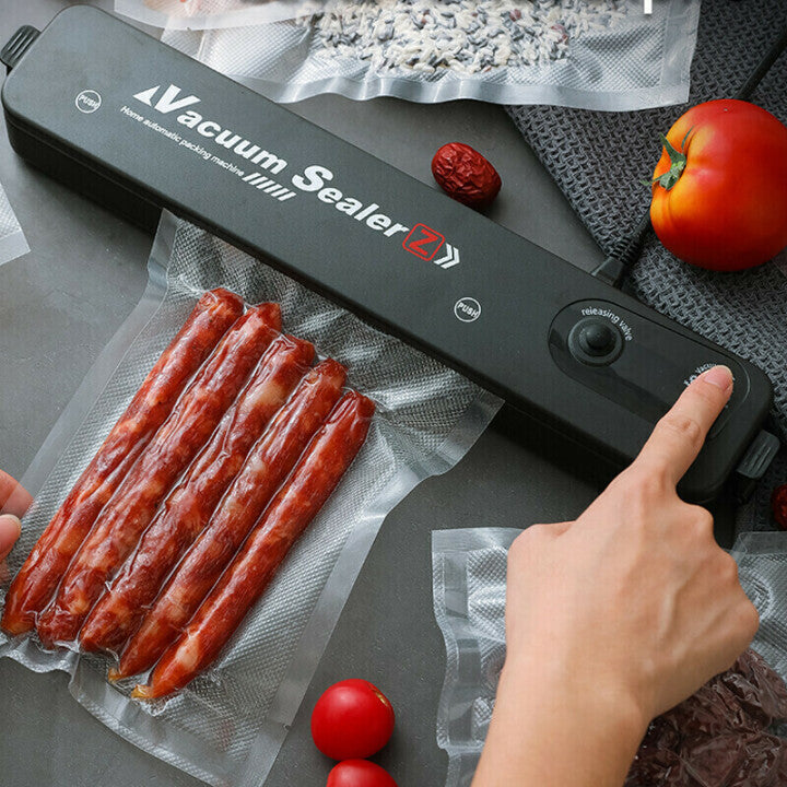 Vakuumierer mit One-Touch Funktion für automatisches Vakuumieren & frische Lebensmittel. Ideal zum Frischhalten.
