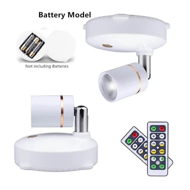Warmer LED-Akzent-Spot zur stilvollen, flexiblen Beleuchtung von Bildern, Regalen und Deko-Objekten.