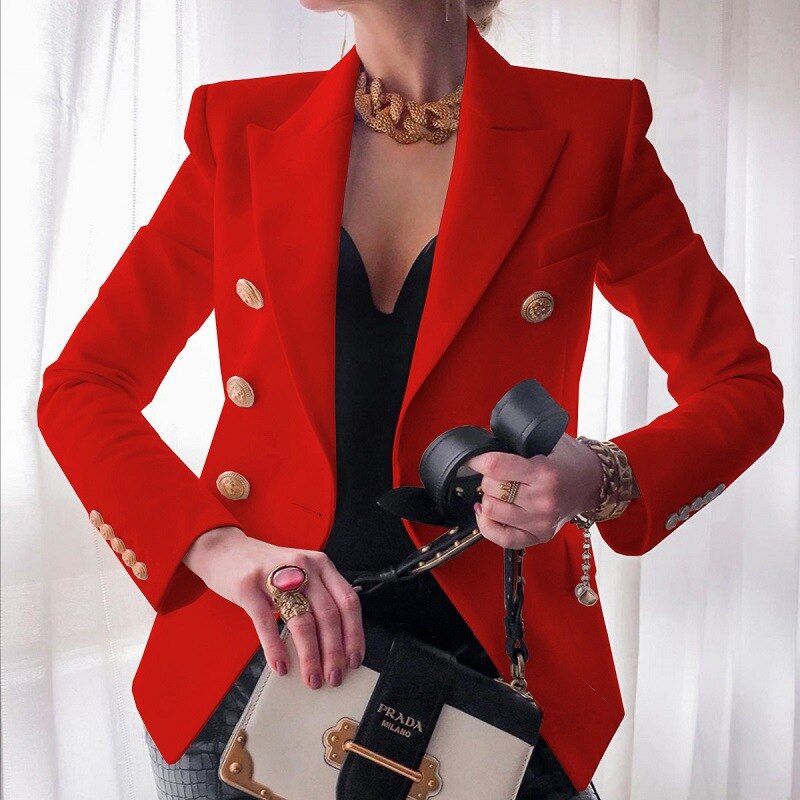 Nahaufnahme des eleganten Damen Blazers, zeigt Stoffqualität und Details, ideal für Büro & Abend.