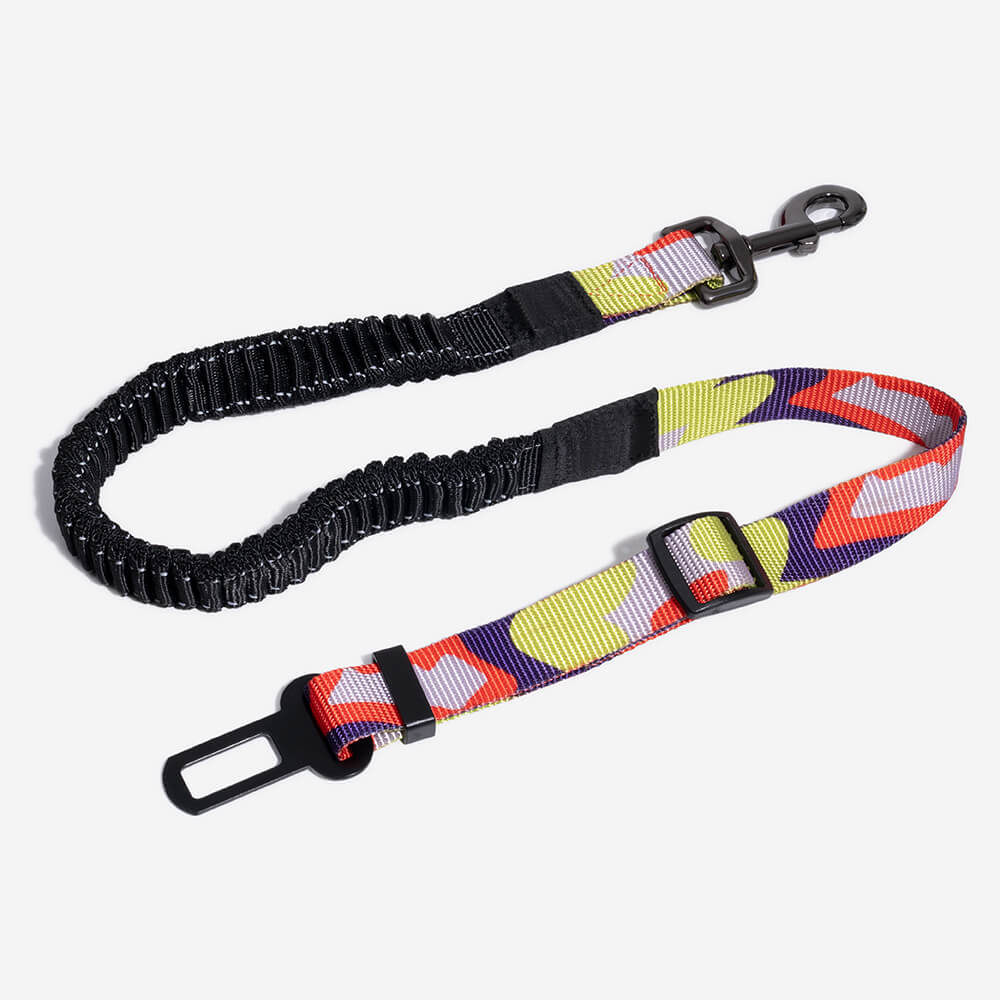 Langlebiger Hunde-Sicherheitsgurt für Auto. Nylon, verstellbar, Puffer für mehr Sicherheit.
