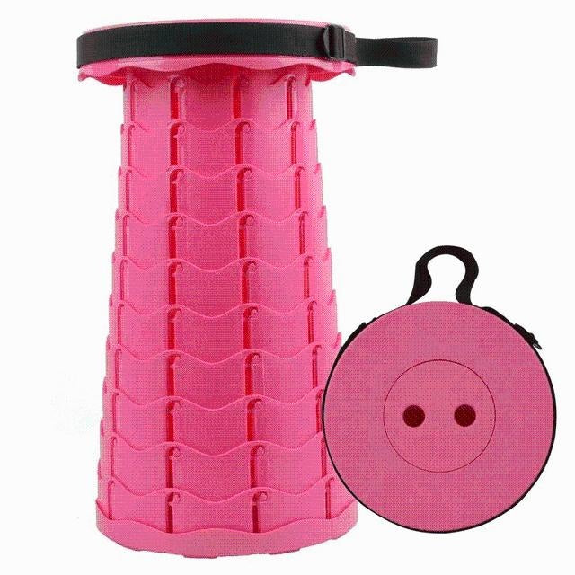 Verstellbarer Klapphocker für Camping & Garten, tragbar & robust.