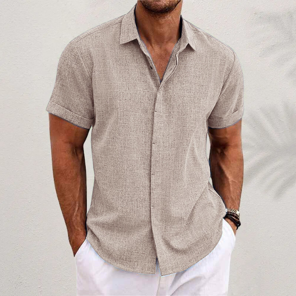 Herren Kurzarm Hemd, schick und lässig kombinierbar. Ideal für den Sommer & moderne Smart Casual Outfits.