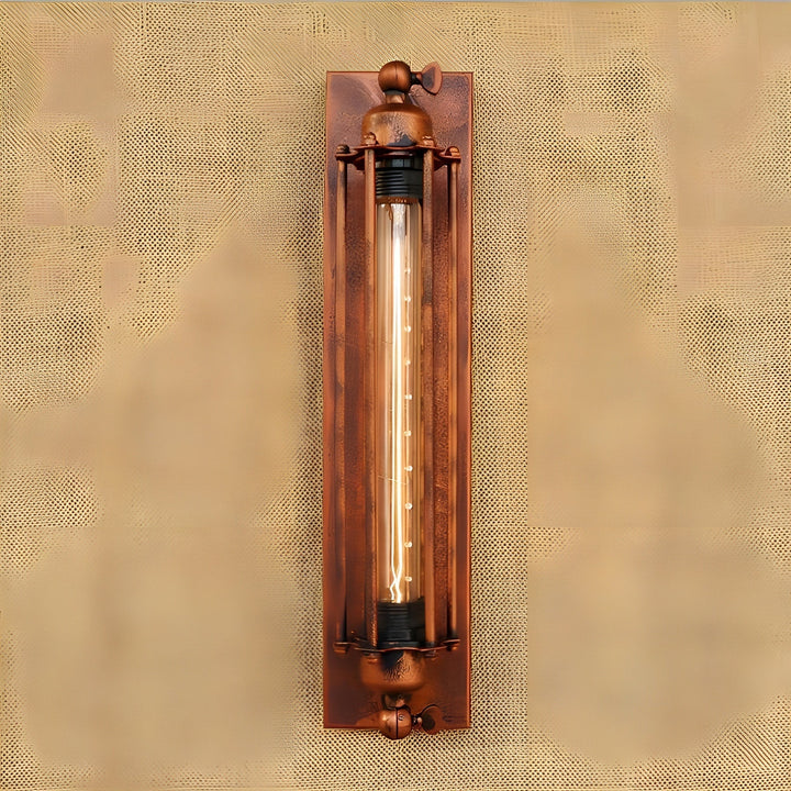 Elegante Vintage LED Wandleuchte als Wohnzimmerlampe, schafft stimmungsvolle Beleuchtung im Retro-Stil.