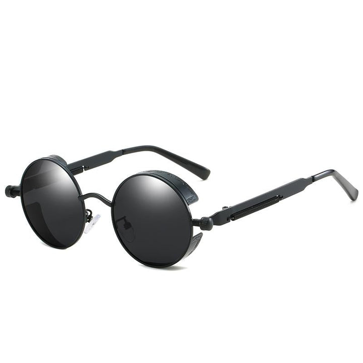 Runde Damen Sonnenbrille, Vintage-Stil. UV400-Schutz für Augen bei jedem Sommer-Outfit.