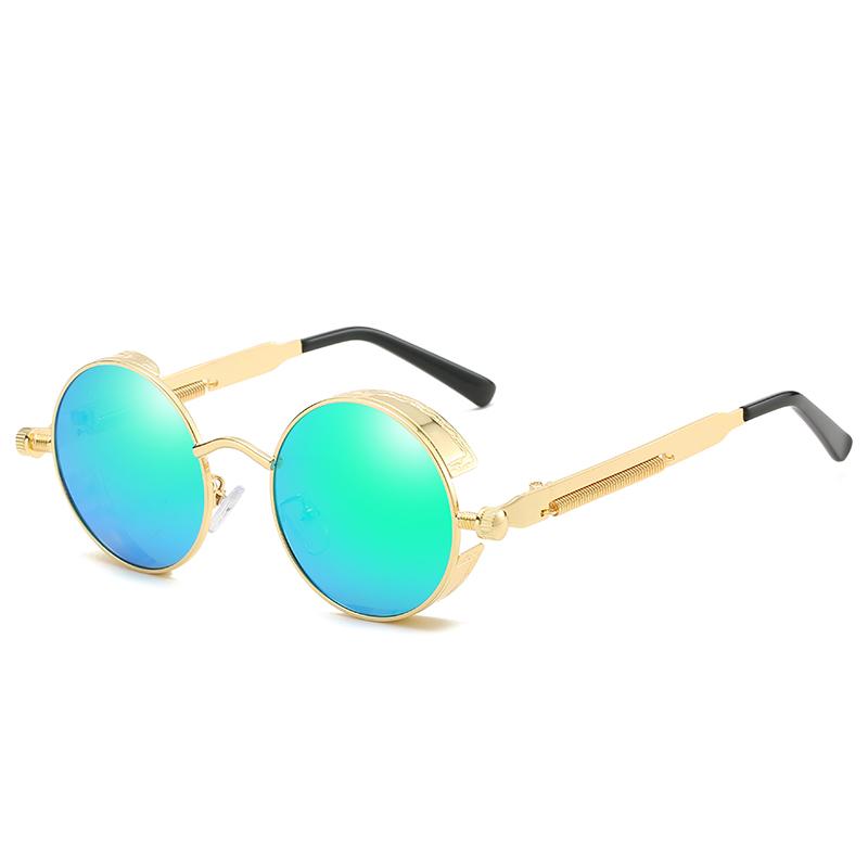 Stilvolle runde Vintage Sonnenbrille. Polarisiert, UV400-Schutz für Damen und Herren im Sommer.