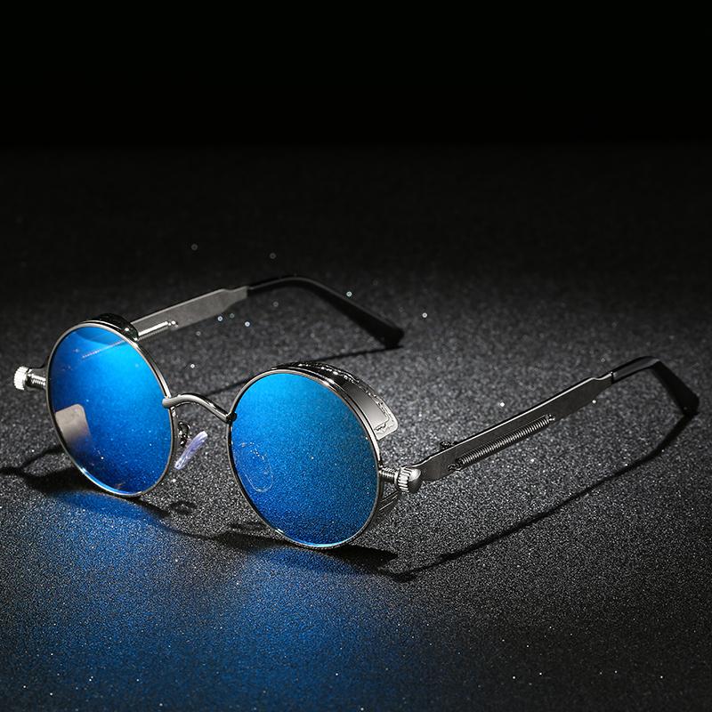Retro Sonnenbrille, polarisiert, in runder Form für Damen und Herren. Optimaler UV400-Schutz.