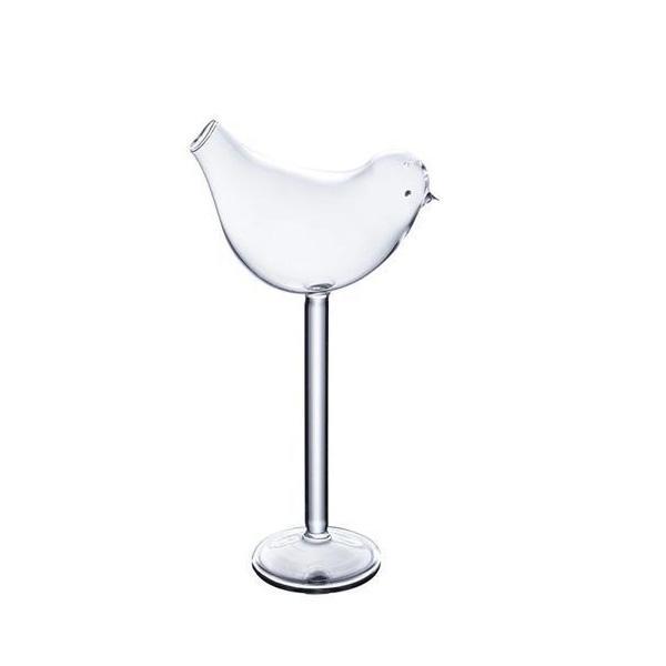Stylisches Vogel-Trinkglas, perfekt für Cocktails und Partyzubehör. Einzigartiges Designelement.