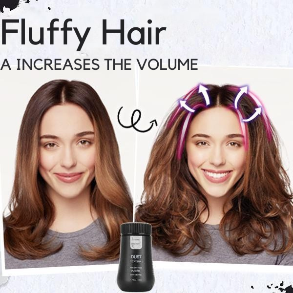 Unisex Volumenpuder für sofortige Fülle & starken Halt. Perfekt für matte Haarstylings bei Damen- & Herrenfrisuren.