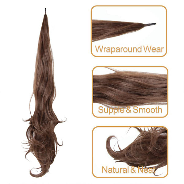 Einfaches Pferdeschwanz Haarteil für Damen. Voluminöses Haarstyling für einen natürlichen & sicheren Look.
