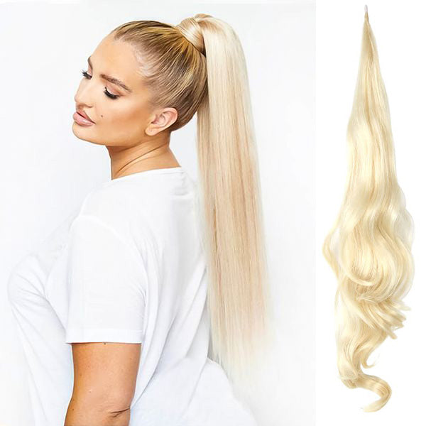 Natürliches Pferdeschwanz Haarteil für Damen. Schnelles Haarstyling mit extra Volumen & sicherer Halt.
