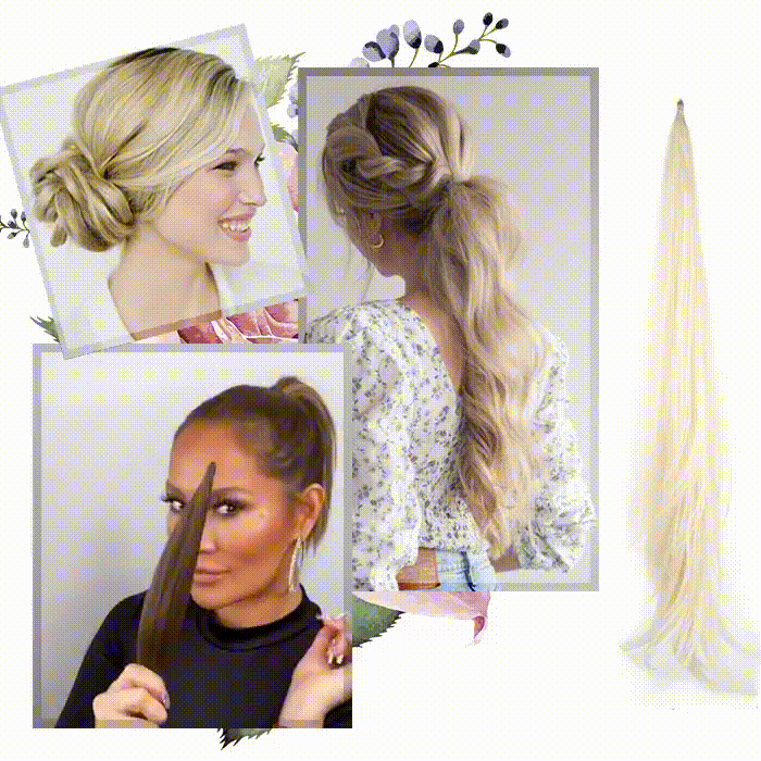 Damen Pferdeschwanz Haarteil mit Volumen. Perfekte Haarverlängerung für schnelle & natürliche Frisuren.