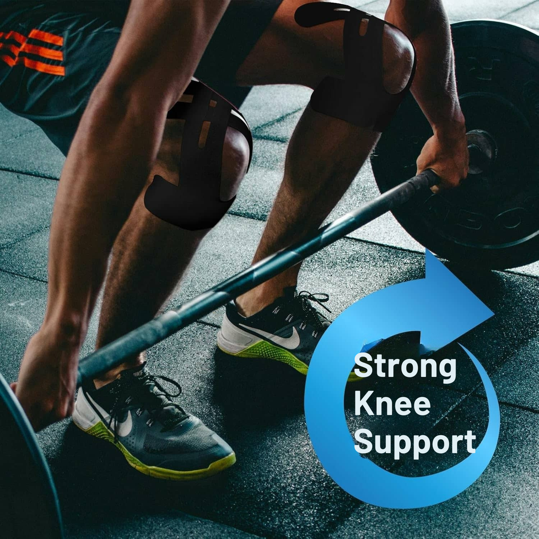 Atmungsaktives Knie-Sporttape zur Verletzungsprävention; elastisch, ideal für Athletik & Physiotherapie.