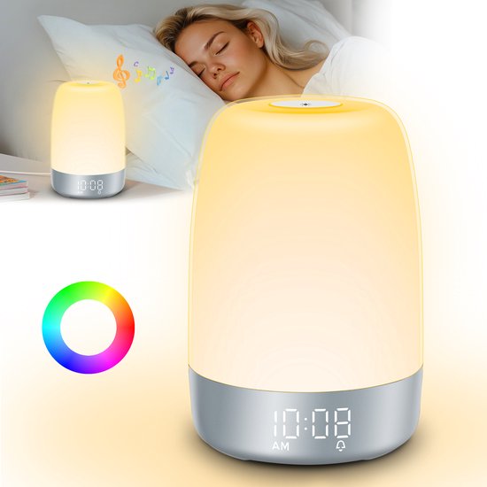 Wake-up-Light Aurora Lichtwecker: Sanftes Erwachen mit Sonnenaufgangssimulator & Naturklängen.