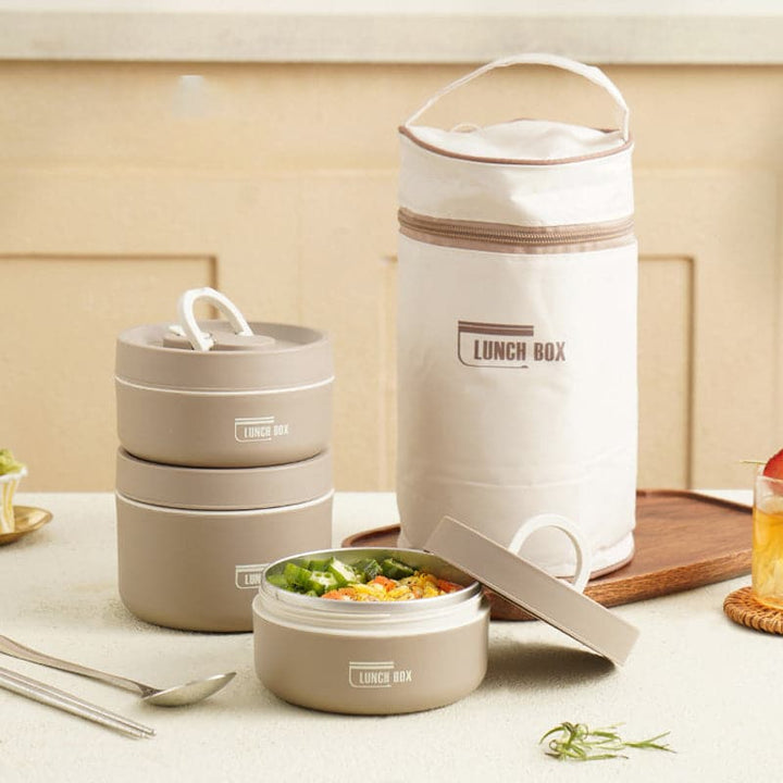 Büro-Lunch leicht gemacht: Elektrische Lunchbox hält Ihr Essen angenehm warm.