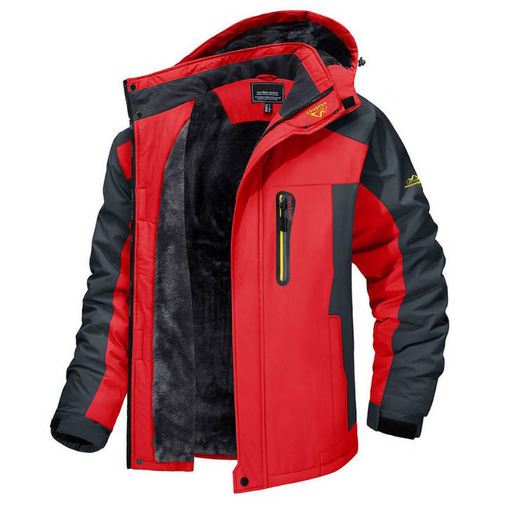 Robuste Herren Funktionsjacke, perfekt als Wintermantel für Schnee, Wandern und andere Outdoor-Sportarten.