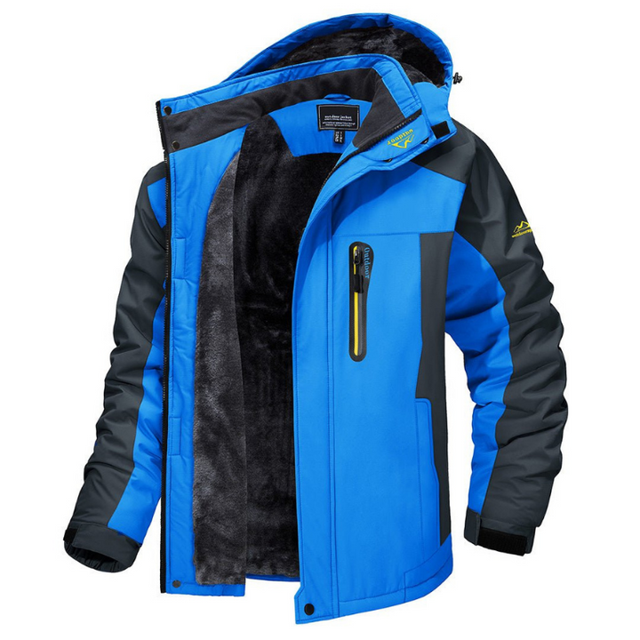 Modische Herren Winterjacke für Outdoor-Aktivitäten; warm und wetterfest, ideal für kalte Wintertage.