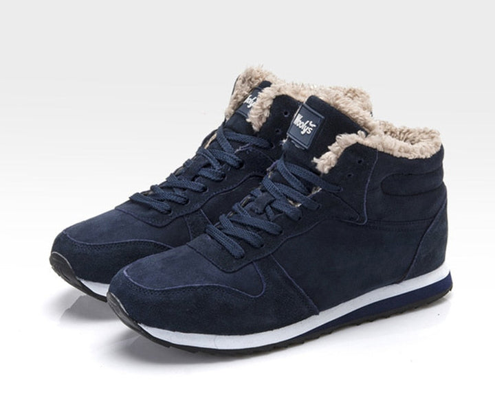 Robuste Herren Outdoor-Stiefel, langlebiges Design für anspruchsvolle Winterbedingungen; warme Winterschuhe.