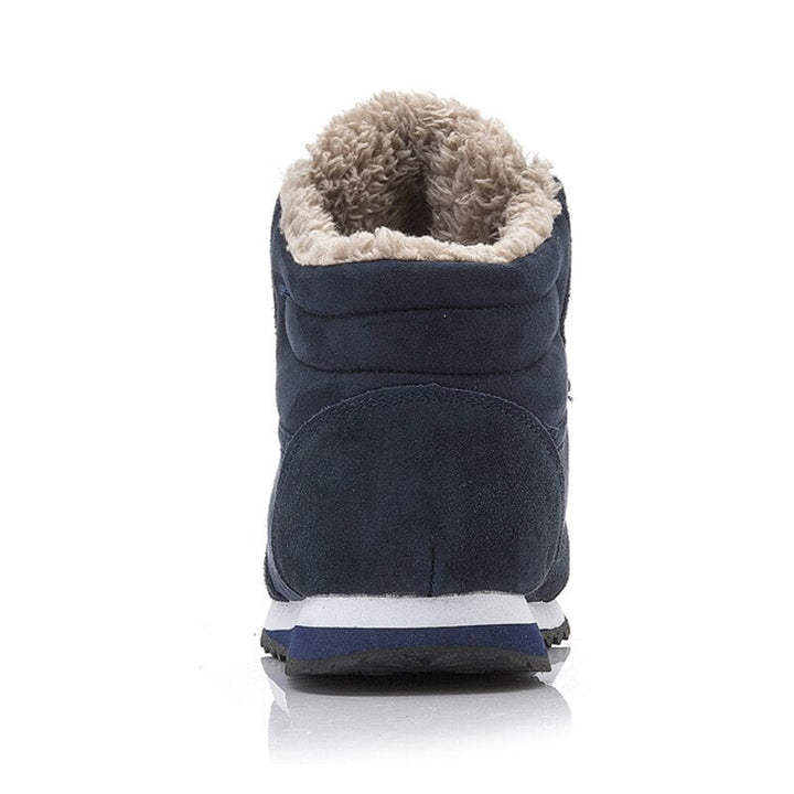 Herren Winterstiefel beim Wandern, warmer Stiefel für Kälte und Outdoor-Abenteuer; komfortable Winterschuhe.