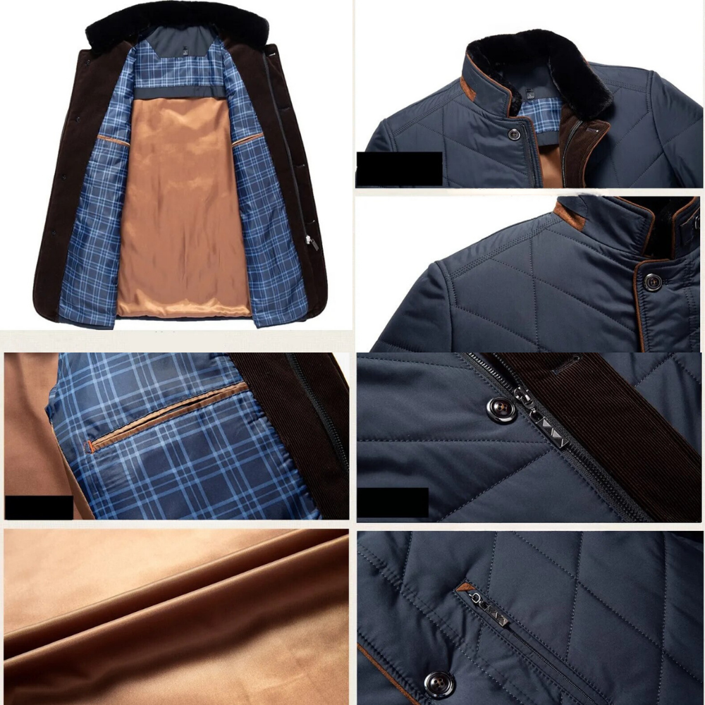 Modische Herren Winterjacke, gesteppt, für Stil und Wärme. Perfekt für den Alltag und Outdoor in der kalten Jahreszeit.